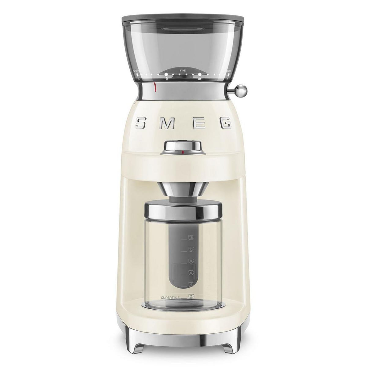 SMEG Moulin à café 240g 150w crème - CGF03CREU