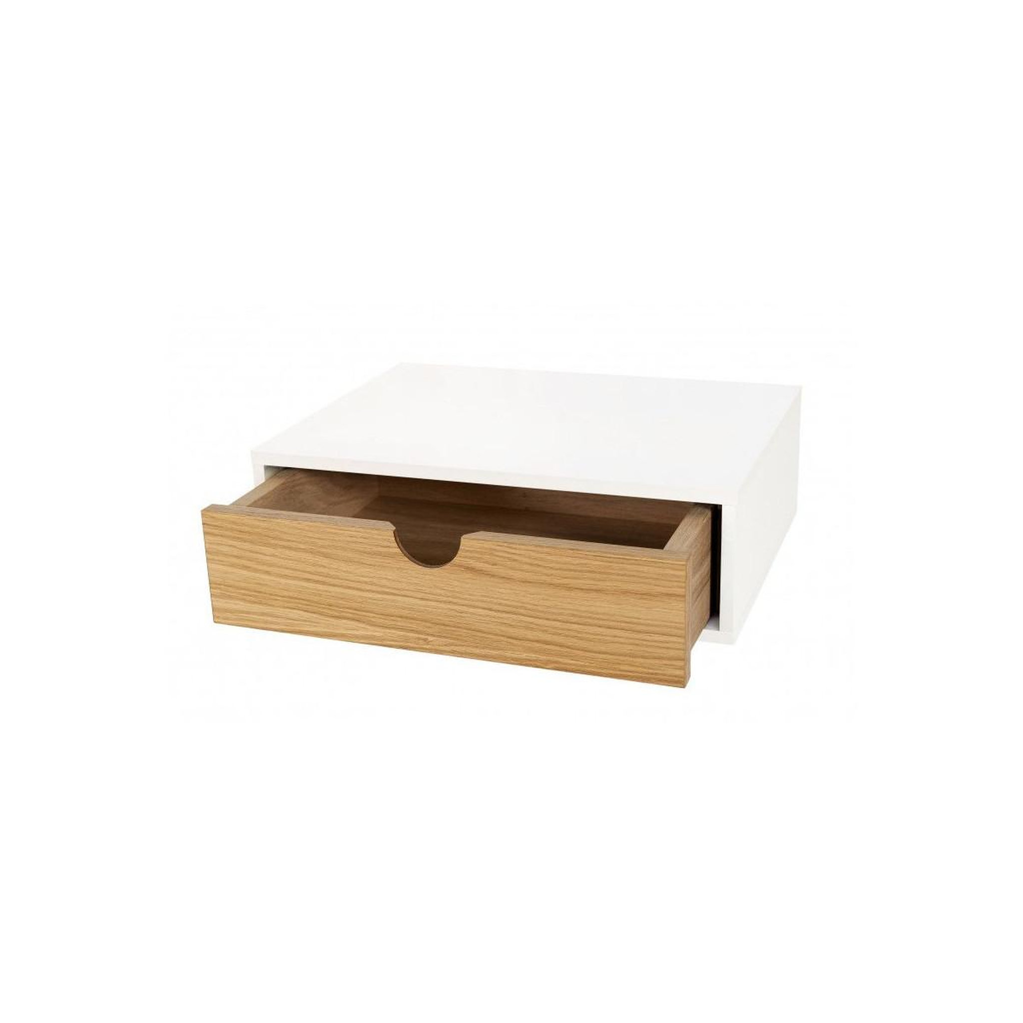 Voir la diapositive 3 : Paris Prix Chevet mural design en bois  tafar  40cm blanc