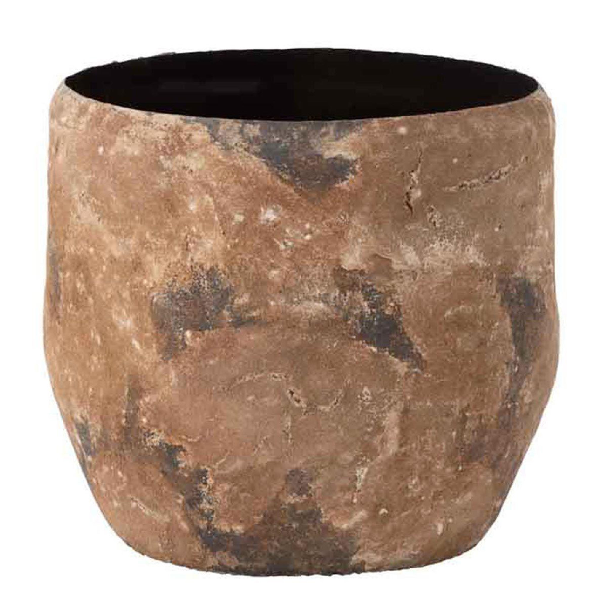 J-LINE Vase Design en Métal  Effy  39cm Marron