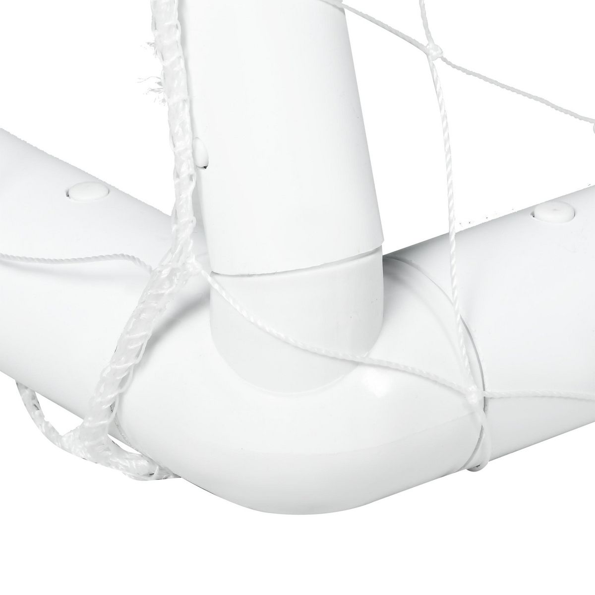 HOMCOM But de football cage de foot but futsal - dim. 2,4L x 0,9l x 1,8H m - PVC blanc