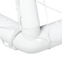 Voir la diapositive 6 : HOMCOM But de football cage de foot but futsal - dim. 2,4L x 0,9l x 1,8H m - PVC blanc