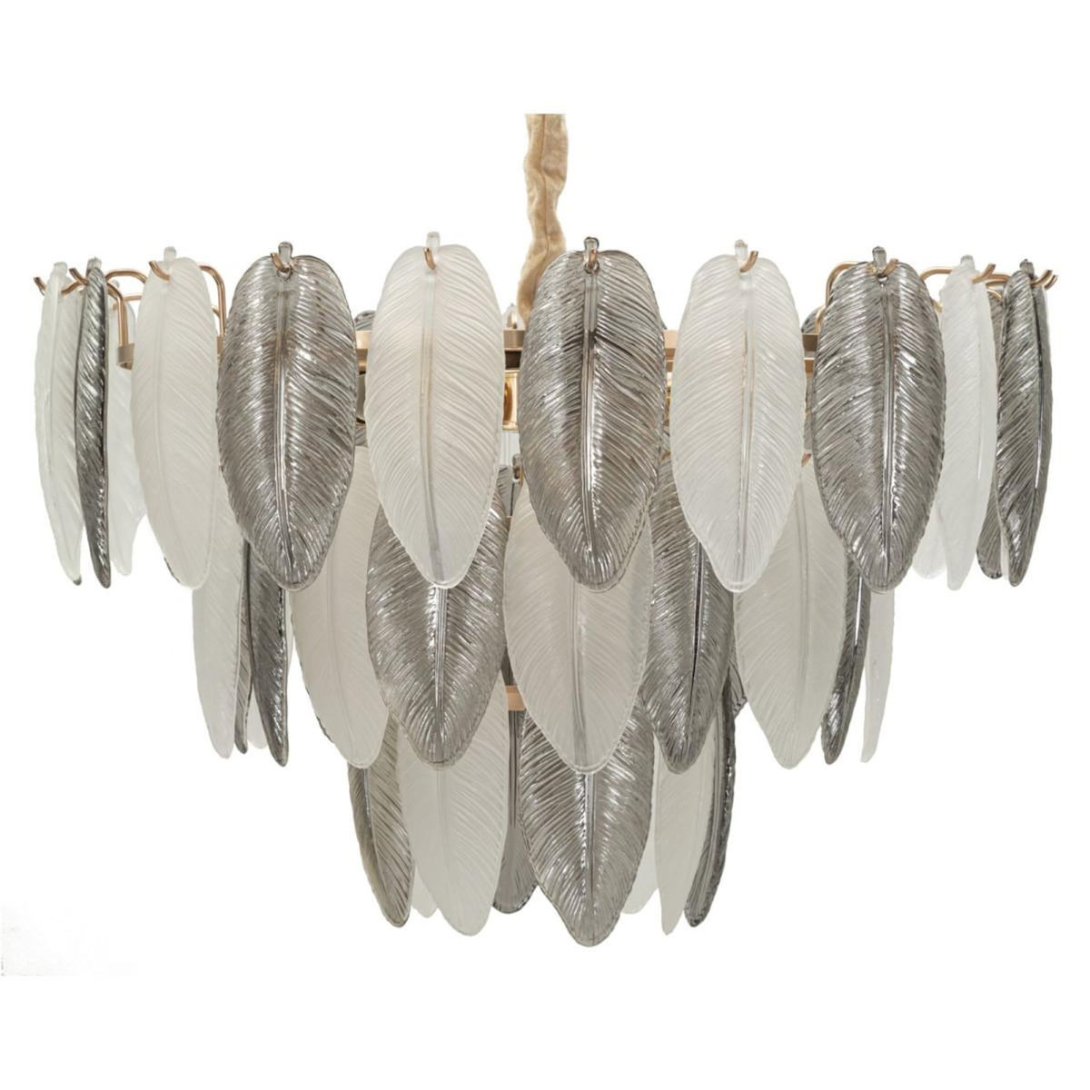 Paris Prix Lustre en Verre  Leafy  60cm Multicolore