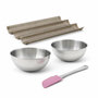 Voir la diapositive 1 : ZENKER Set de 4 ustensiles de pâtisserie moule à gâteaux bols et spatule Zenker Mojave Gold