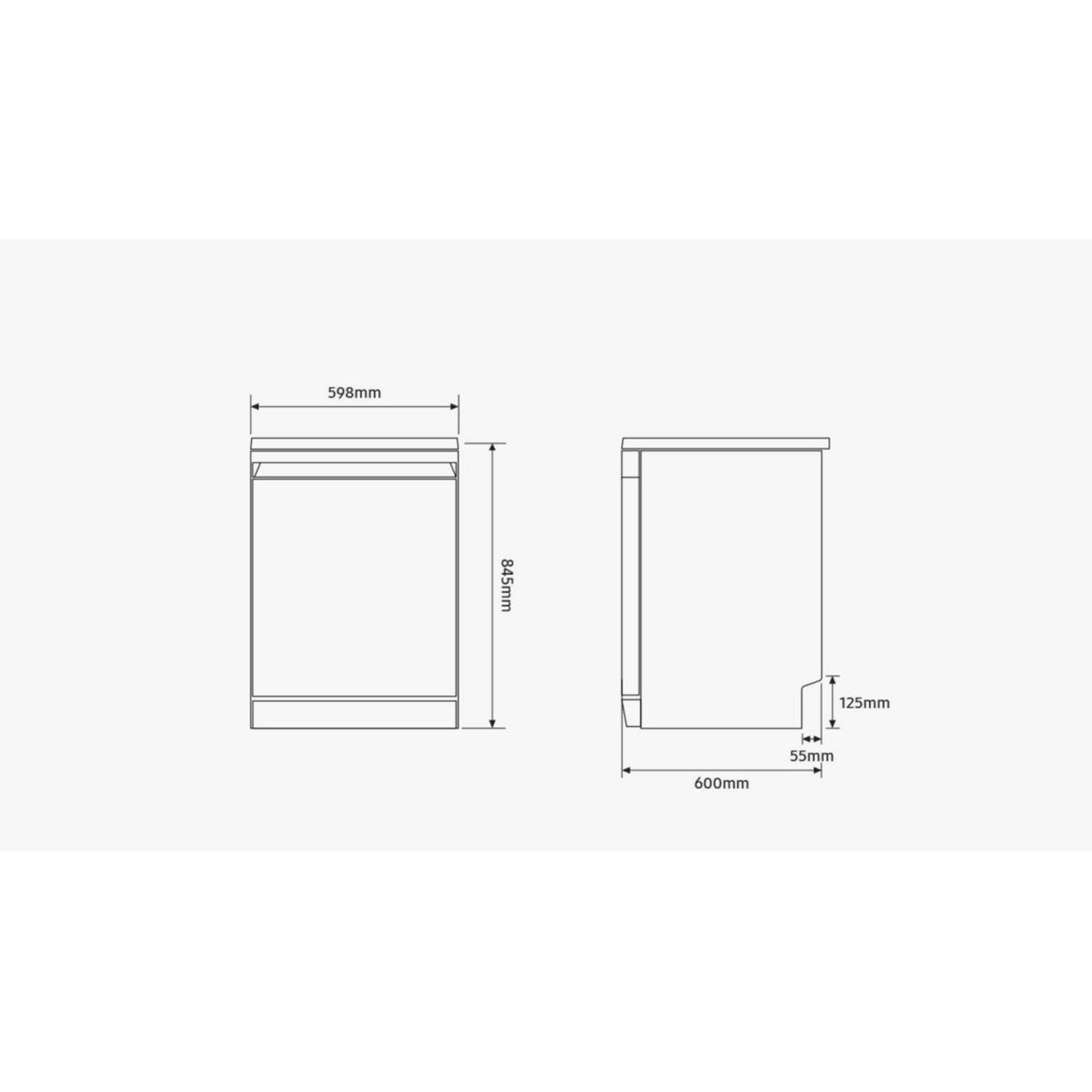 Voir la diapositive 5 : Samsung Lave vaisselle 60 cm dw80h73yaffu1