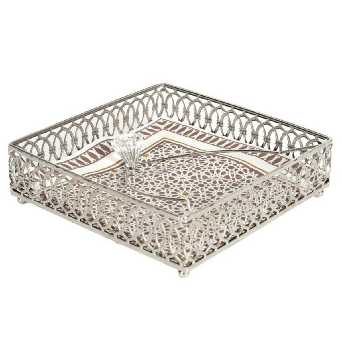 Paris Prix Plateau Porte-Serviettes  Avram  16cm Argent