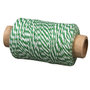 Voir la diapositive 2 : Rayher Ficelle bicolore vert et blanc 35 mm x ø 1 mm