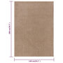 Voir la diapositive 6 : VIDAXL Tapis a poils courts 140x200 cm Marron