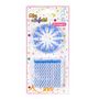 Voir la diapositive 2 : Paris Prix Lot de 24 Bougies d'Anniversaire  Support  5cm Bleu