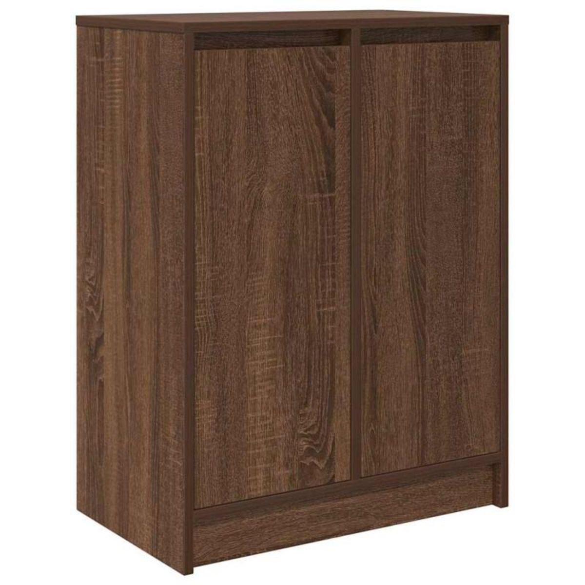 VIDAXL Armoire à chaussures chêne marron 57x34x76 cm bois d ingénierie