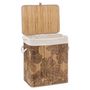 Voir la diapositive 2 : FIVE Panier à Linge en Bambou  Blackflora  50L Beige