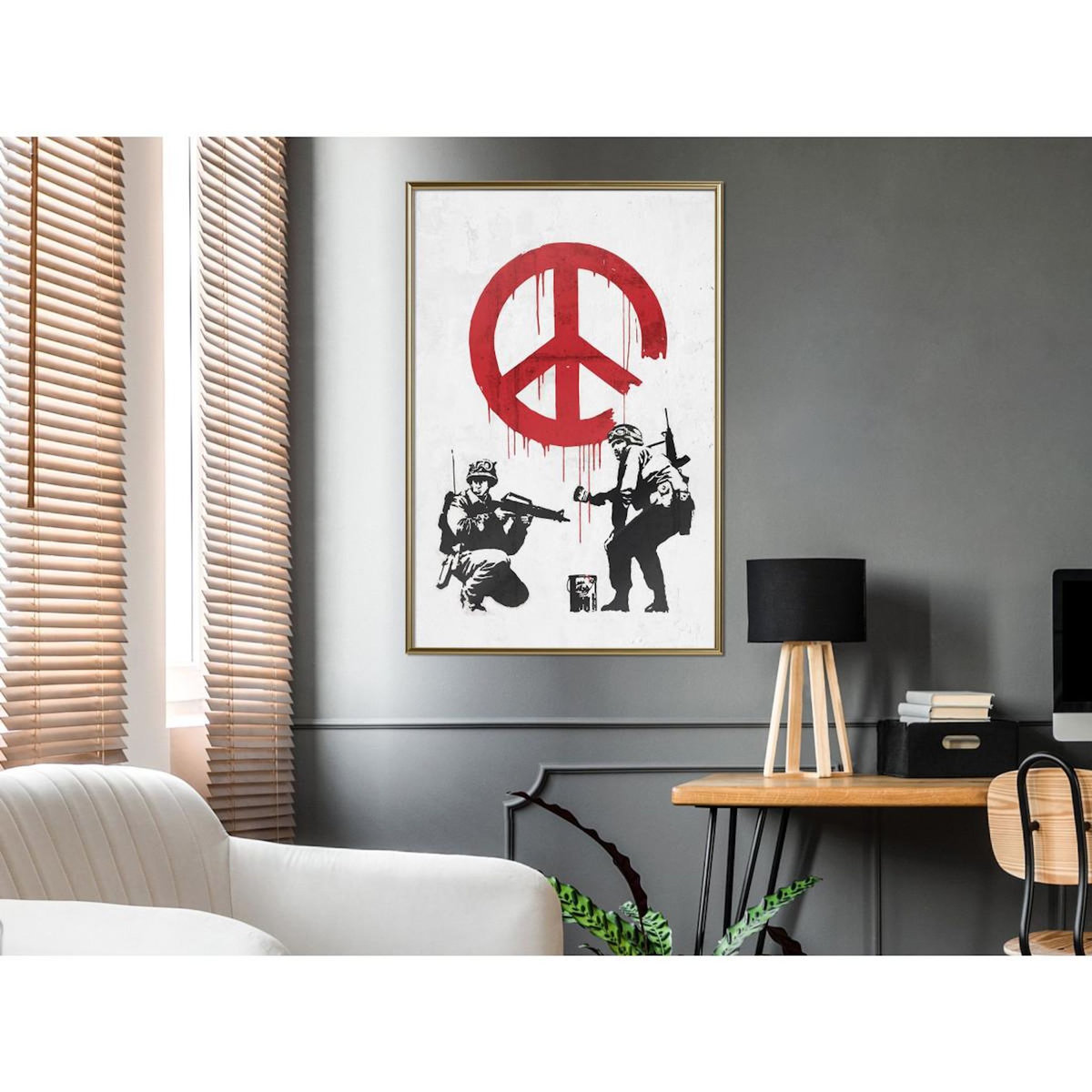 Paris Prix Affiche Murale Encadrée  Banksy CND Soldiers II