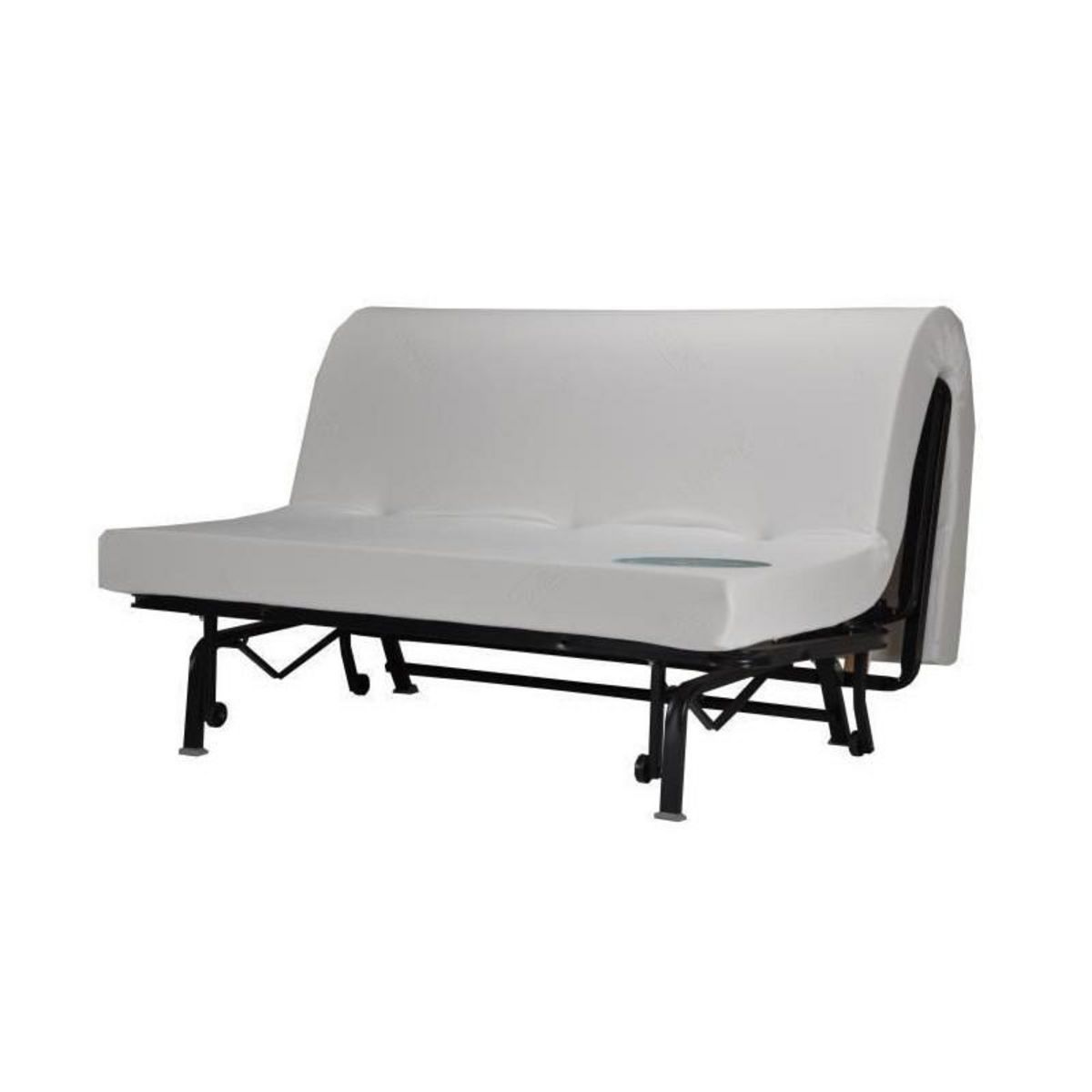 BULTEX BULTEX Banquette BZ BECCI 3 places - L 142 x P 101 cm - Tissu noir