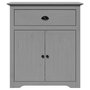 Voir la diapositive 4 : VIDAXL Armoire de couloir BODO gris 80x35x90 cm
