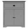 Voir la diapositive 4 : VIDAXL Armoire de couloir BODO gris 80x35x90 cm