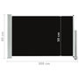 Voir la diapositive 6 : VIDAXL Auvent lateral retractable de patio 60x300 cm Noir