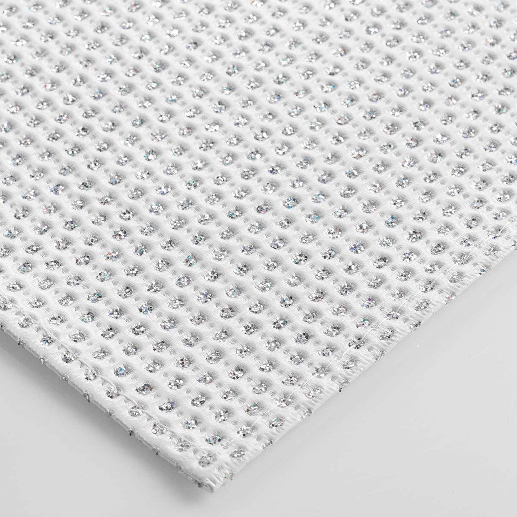 Voir la diapositive 2 : Douceur d'Intérieur Set de table  luxurious  30x45cm blanc & argent