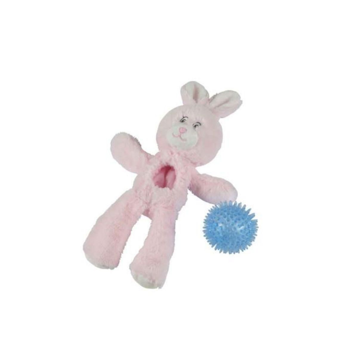 Paris Prix Jouet pour Chien Sonore  Pitchou le Lapin  27cm Rose