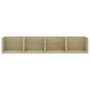 Voir la diapositive 4 : VIDAXL Etagere murale a CD Chene sonoma 100x18x18 cm Bois d'ingenierie