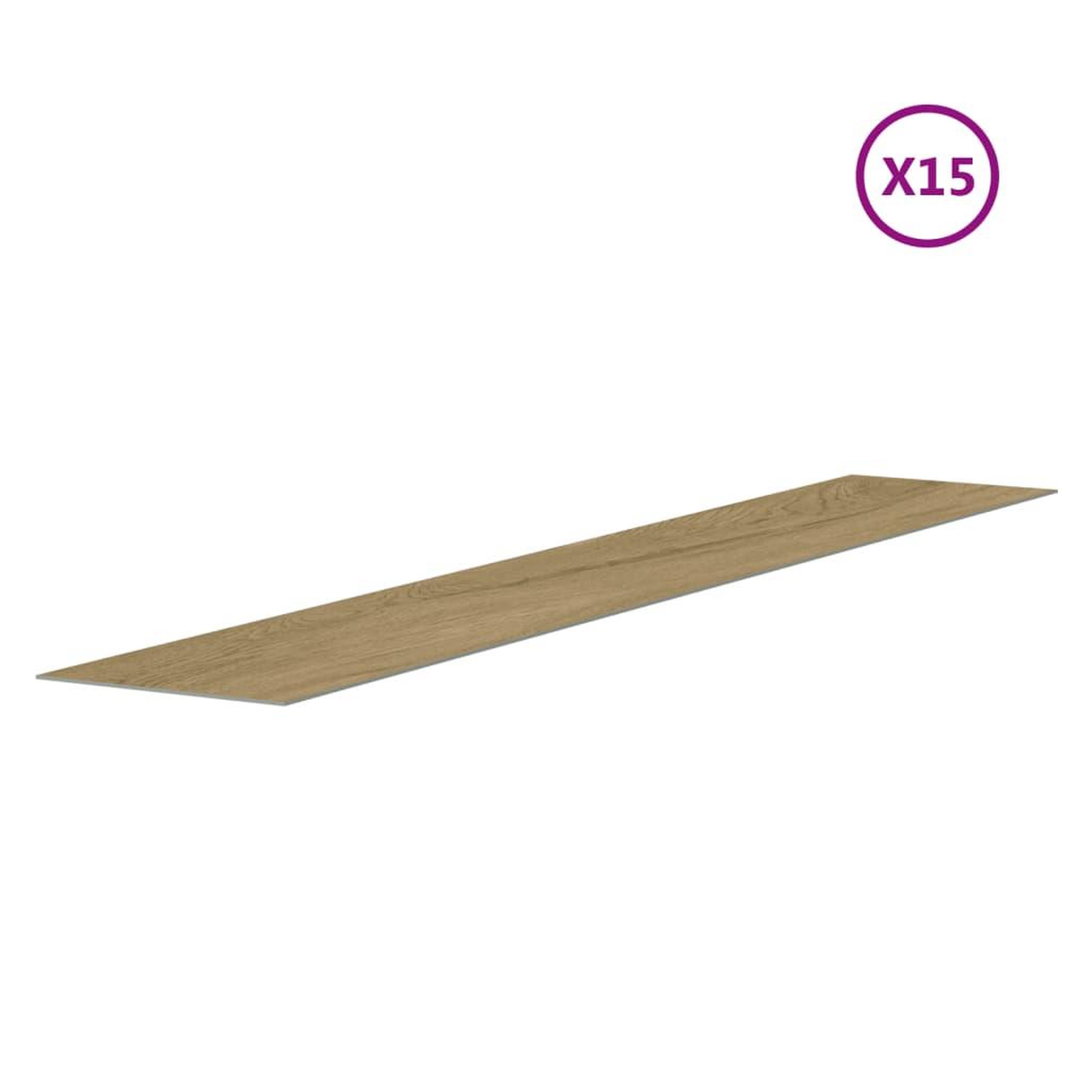 Voir la diapositive 5 : VIDAXL Panneaux muraux 15 pc bois de chene pvc