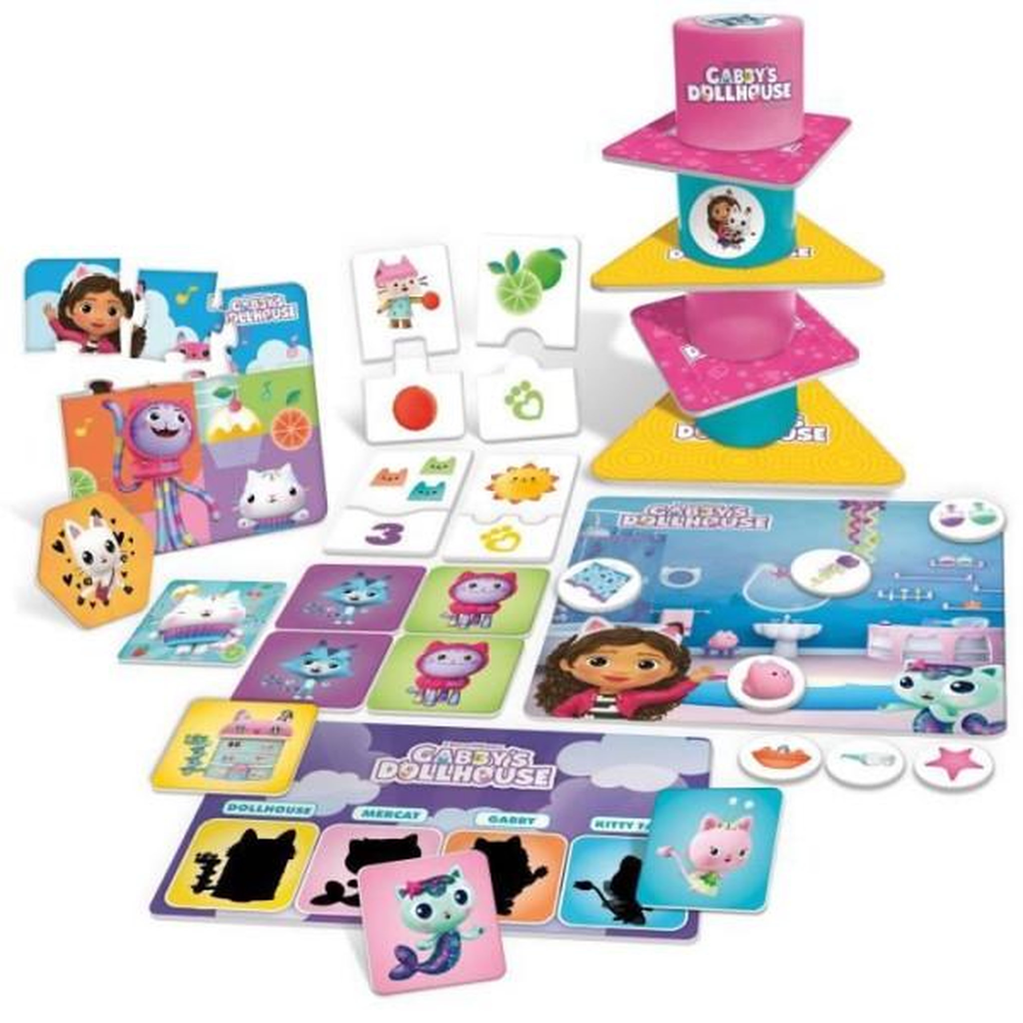 Voir la diapositive 2 : LISCIANI GIOCHI Collection éducative - LISCIANI - Gabby's Dollhouse - Jeux variés - Logique et imagination - Theme maison de poupée