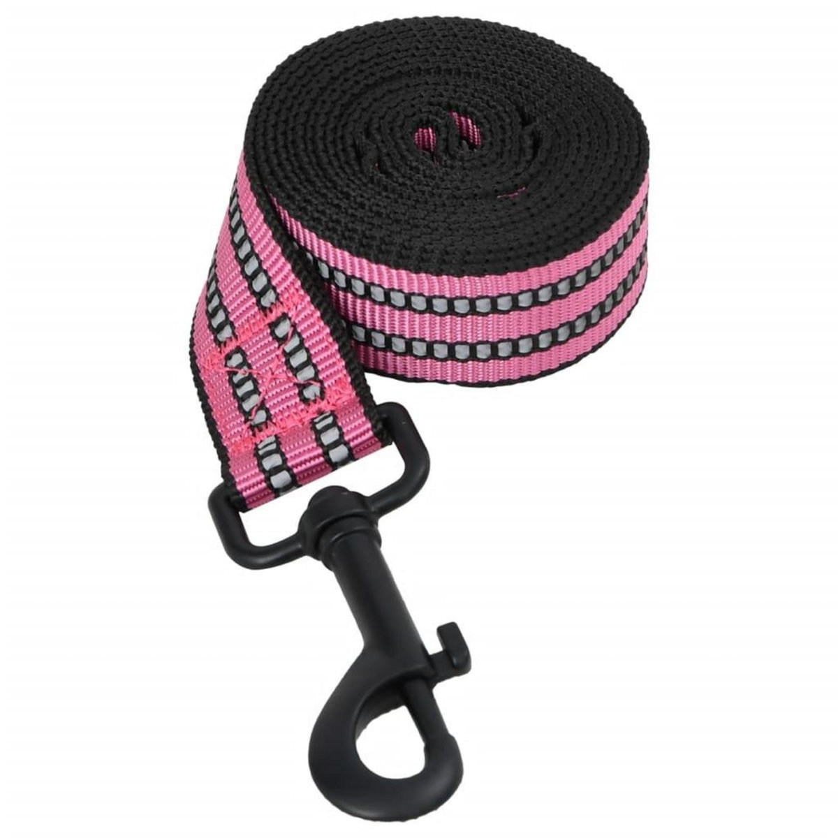 VIDAXL Harnais pour chien avec laisse et collier reglables rose M