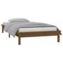 Voir la diapositive 5 : VIDAXL Cadre de lit a LED sans matelas 90x190 cm bois massif