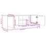 Voir la diapositive 6 : VIDAXL Meuble TV Gris beton 102x35x36,5 cm Bois d'ingenierie