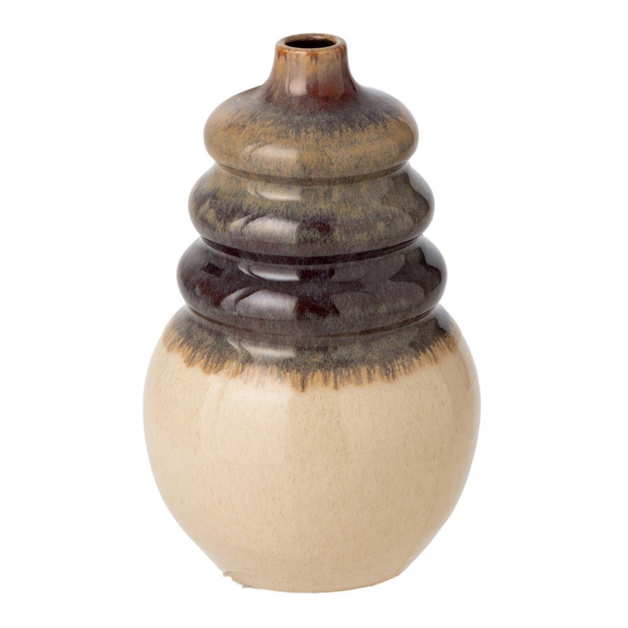 J-LINE Vase en céramique  dune castle  30cm beige