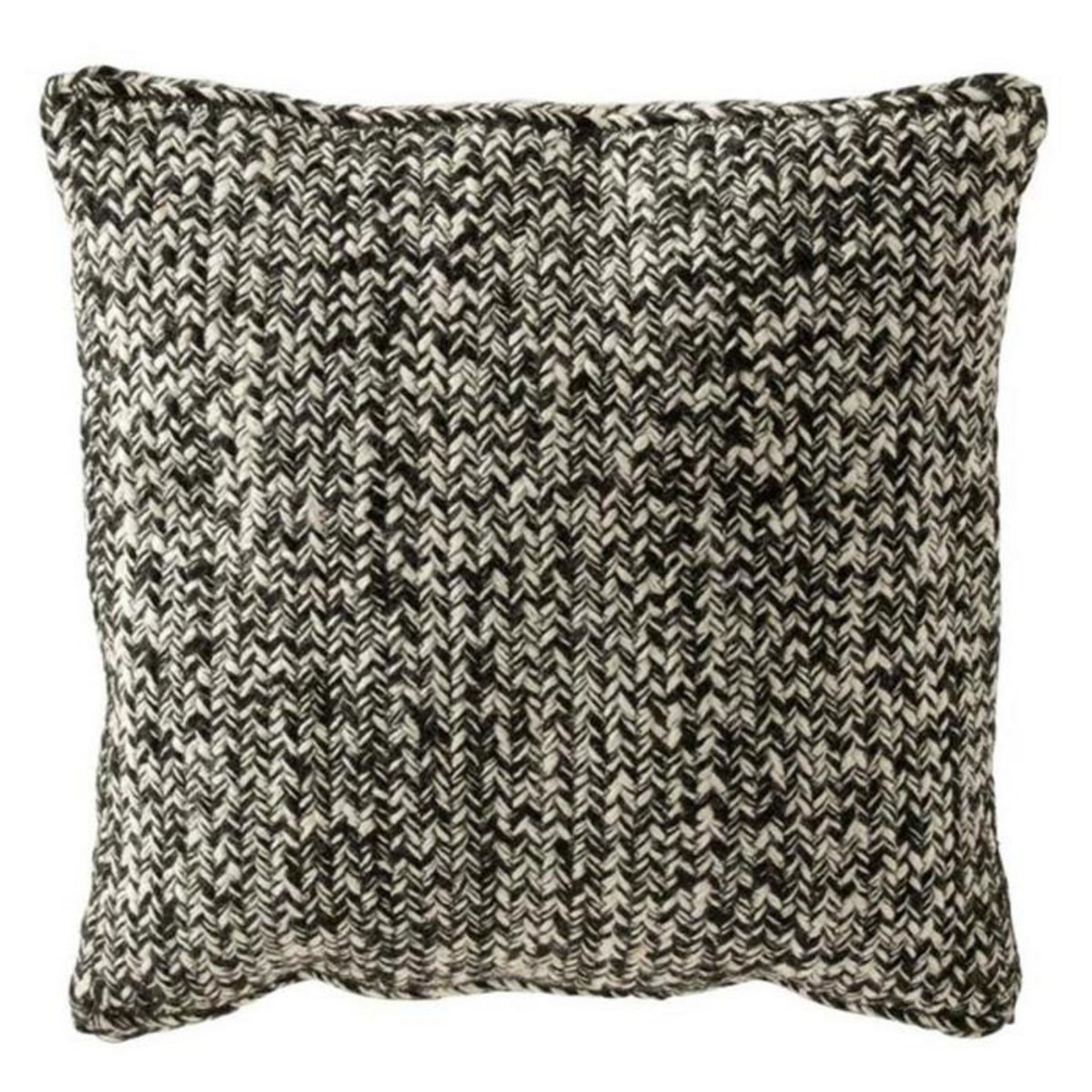 Paris Prix Coussin Déco  Miami  42x42cm Noir & Blanc