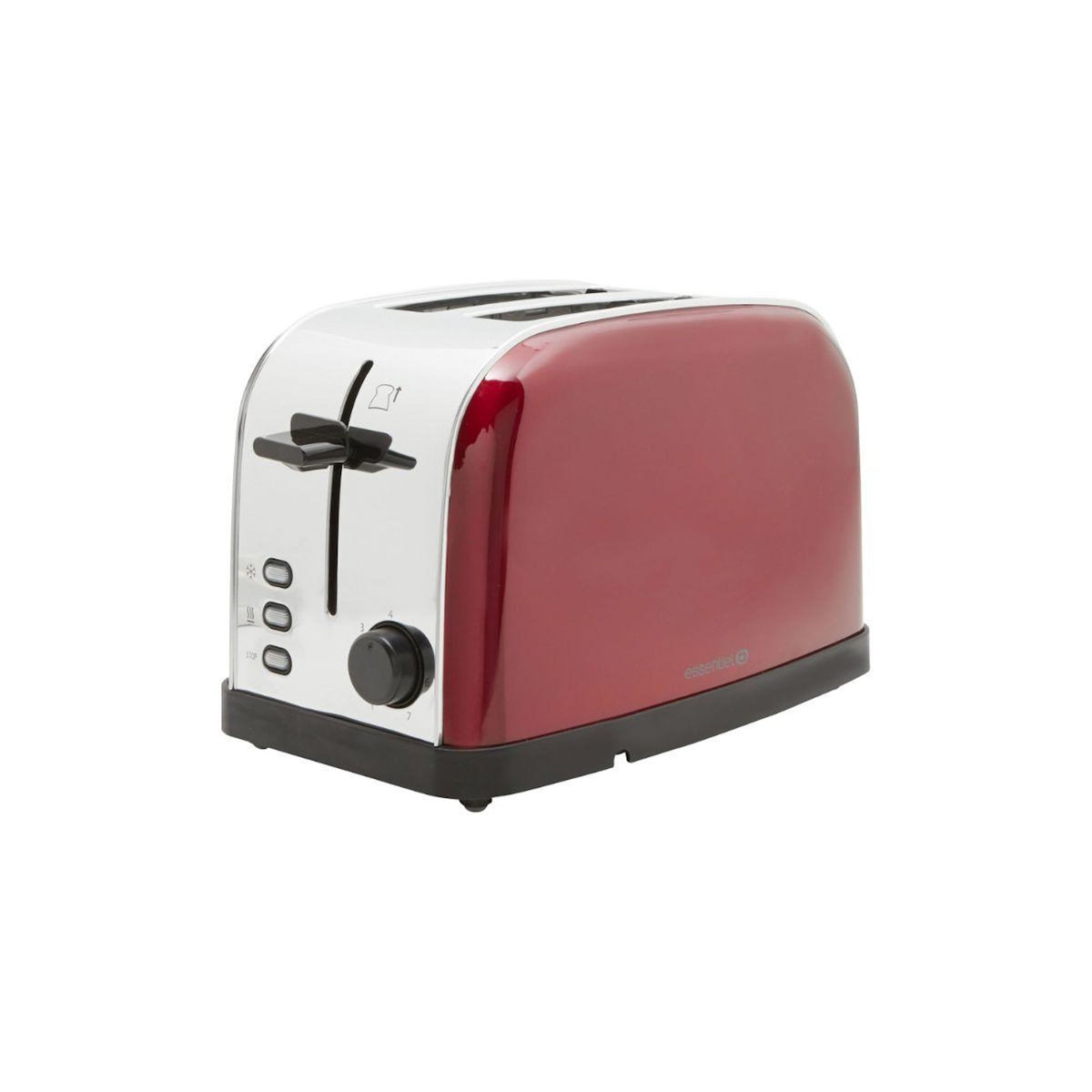 ESSENTIEL B Grille-pain ETT 9R Memphis rouge inox