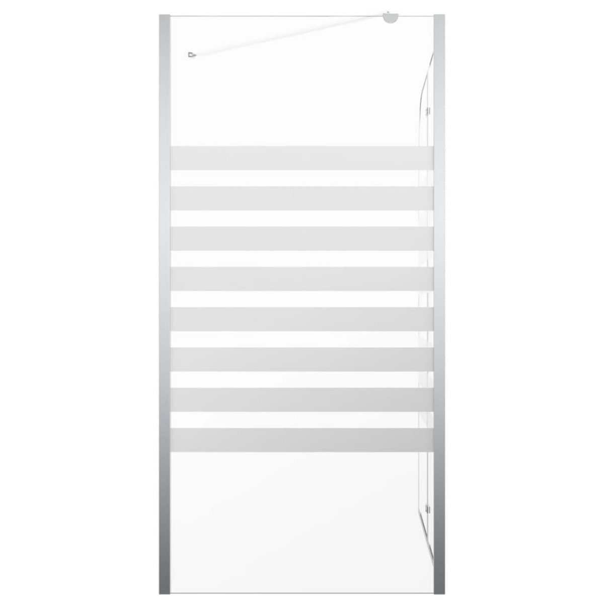 VIDAXL Enclos de bain 120x68x130 cm verre trempe rayures