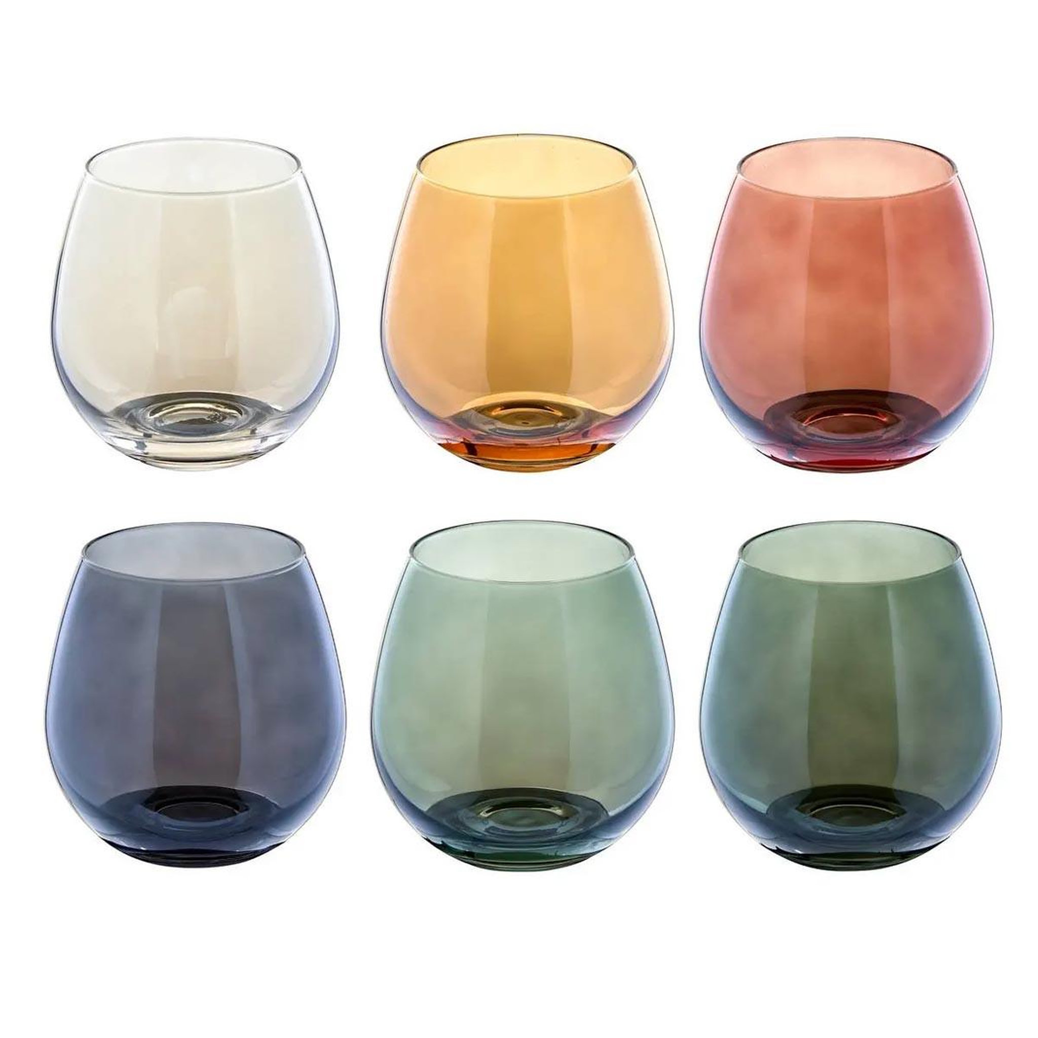 SECRET DE GOURMET Lot de 6 Gobelets Bas  Lucia  45cl Multicolore