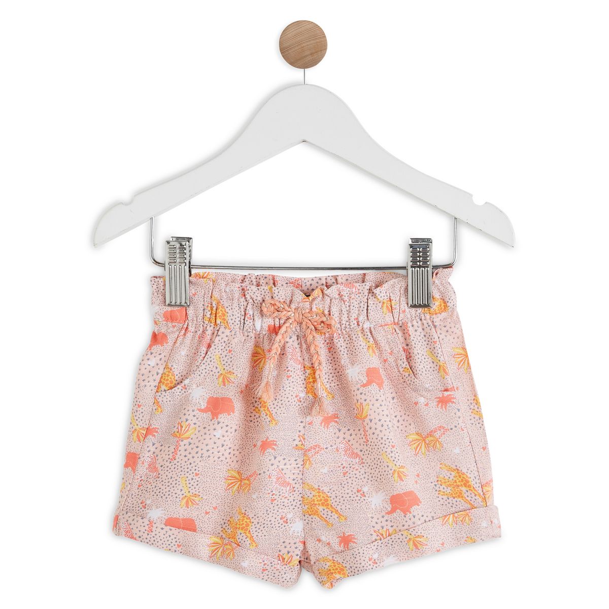 INEXTENSO Short viscose éléphants bébé fille