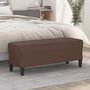 Voir la diapositive 1 : VIDAXL Banc Marron 100x35x41 cm Similicuir