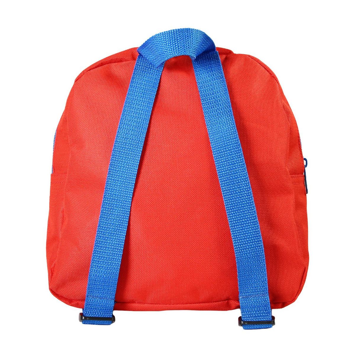 Bagtrotter Bagtrotter - Super Mario - Sac à Dos Scolaire Goûter 24 cm - Rouge et Bleu - 1 compartiment zippé - Bretelles Matelassées - 24x7x24 cm - Matière Polyester - Sac à Dos Scolaire Maternelle