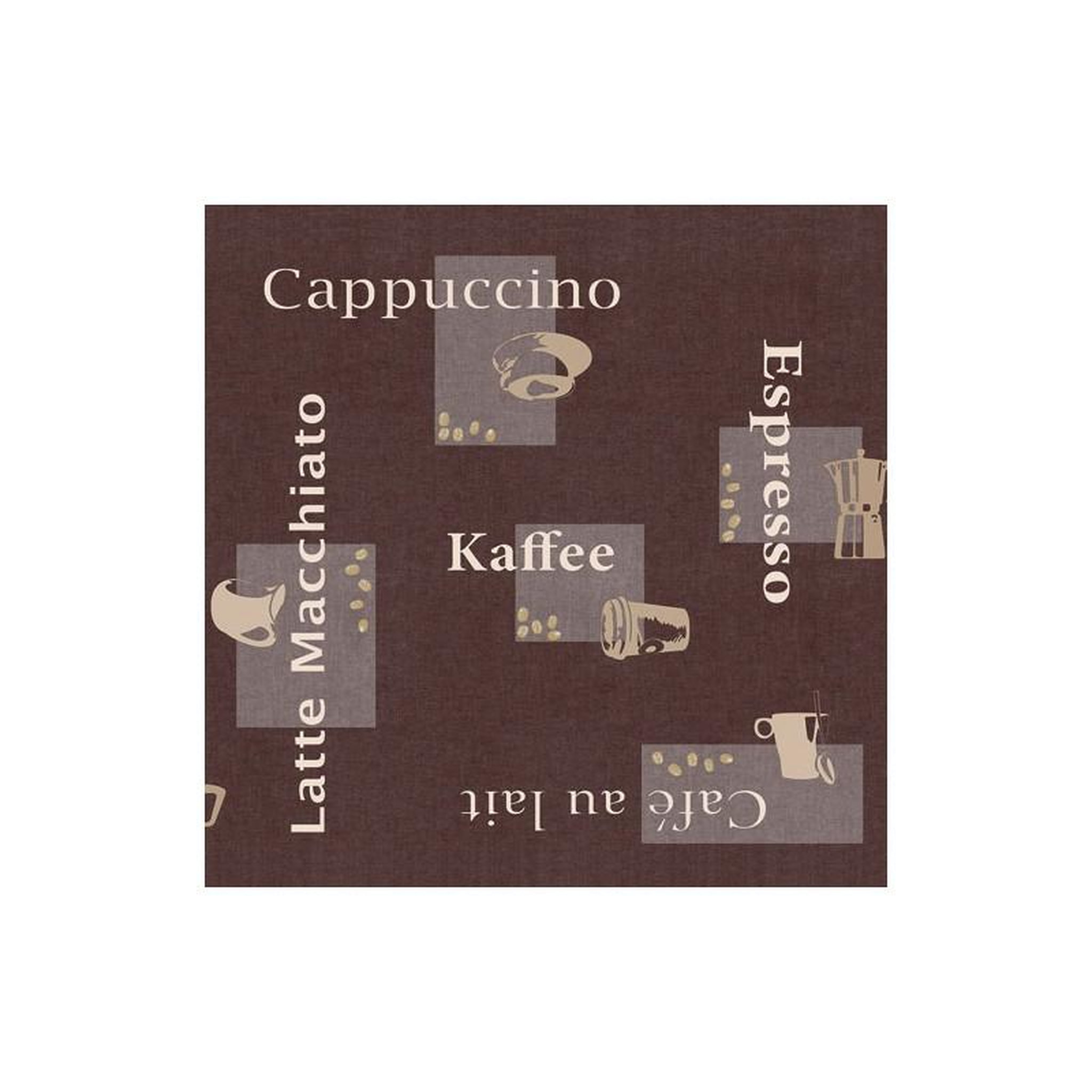 Voir la diapositive 2 : D-C-FIX NAPPE MANHATTAN CAPPUCCINO RONDE 150CM D-C-FIX - F2312013