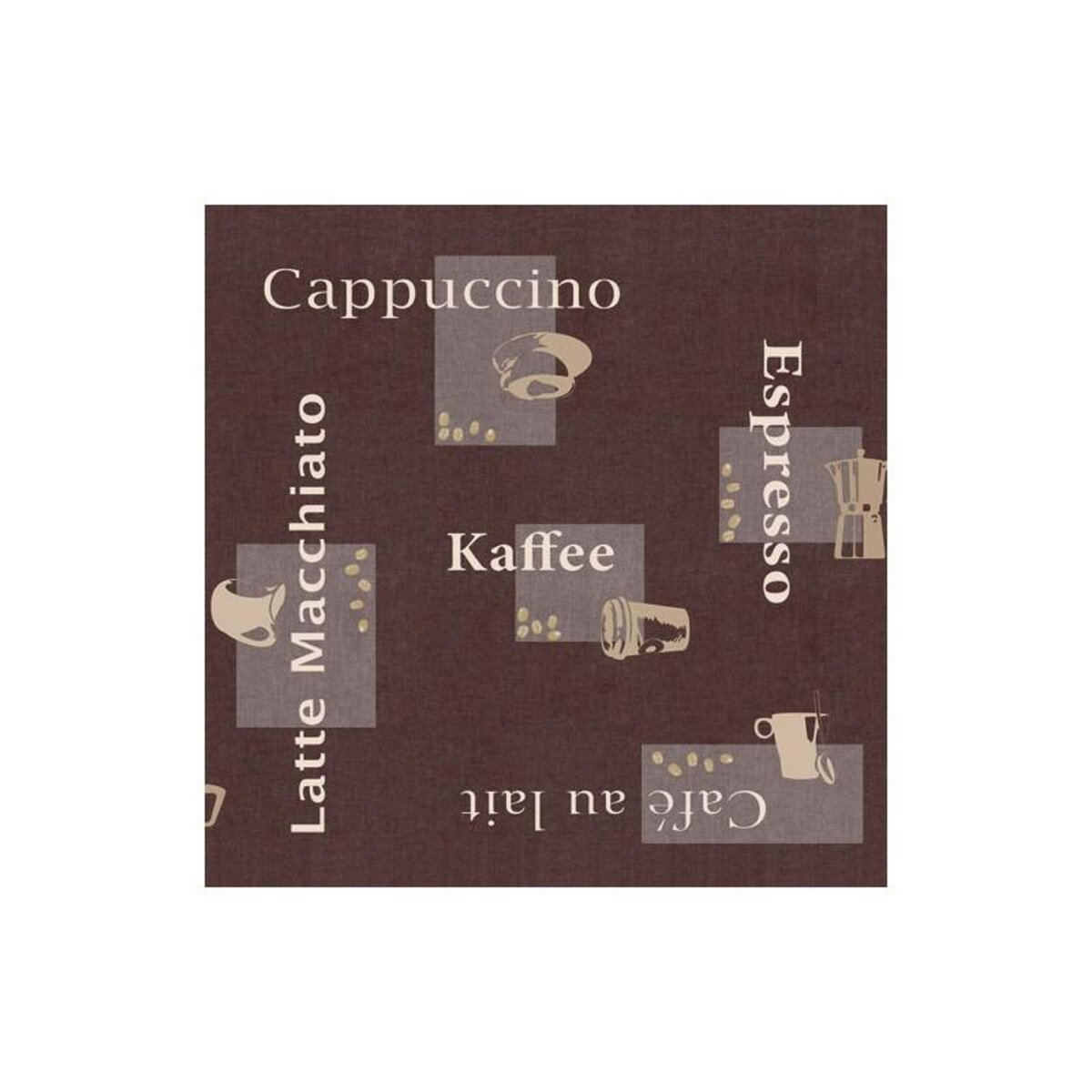 D-C-FIX NAPPE MANHATTAN CAPPUCCINO RONDE 150CM D-C-FIX - F2312013