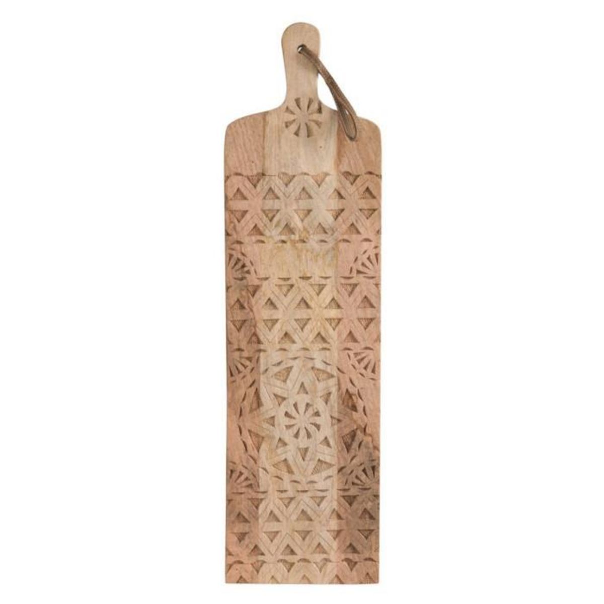 Paris Prix Planche à Découper Bois  Ethnique  75cm Naturel