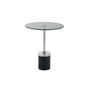 Voir la diapositive 2 : Paris Prix Table d'Appoint en Marbre  Lana  53cm Gris & Noir