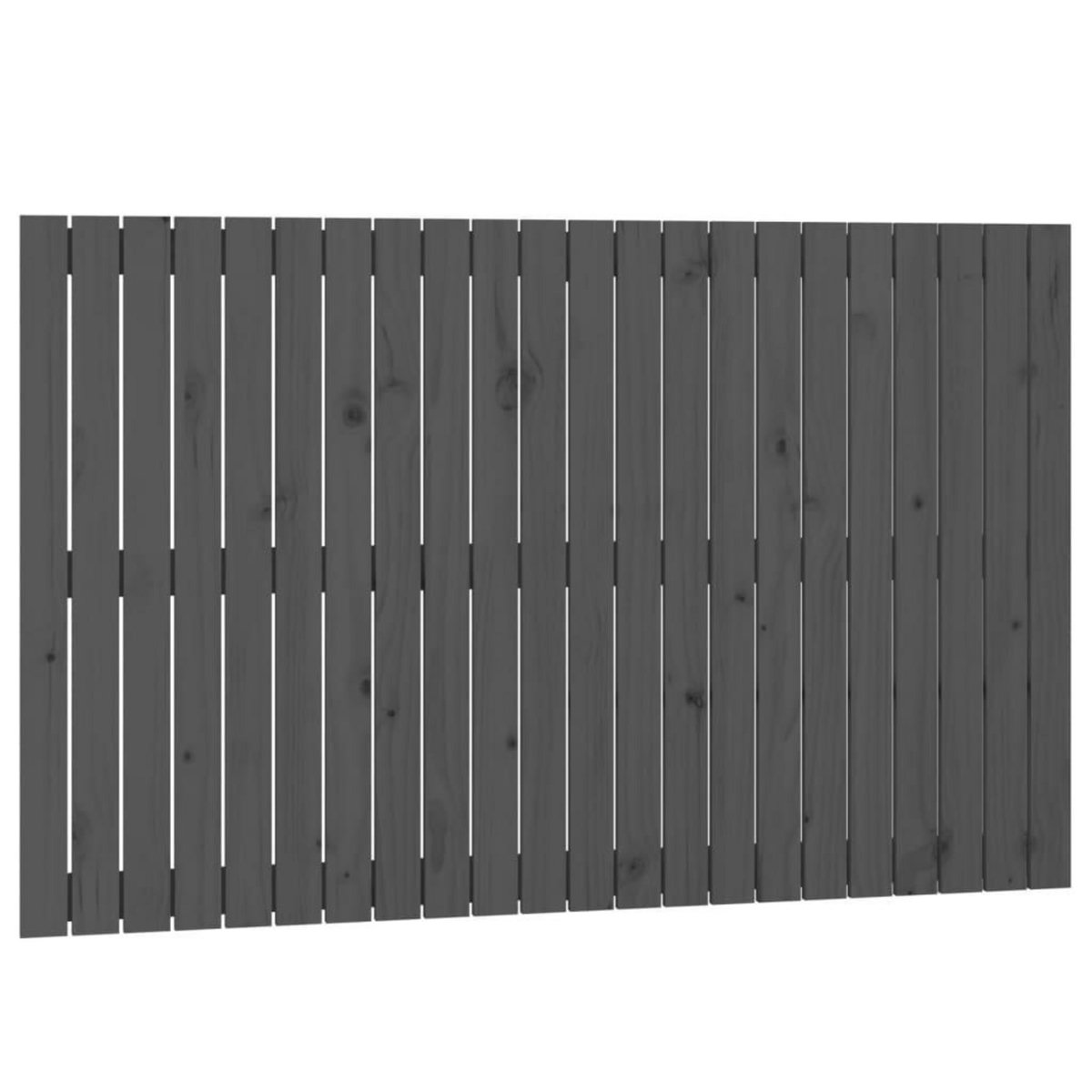 VIDAXL Tete de lit murale Gris 140x3x90 cm Bois massif de pin
