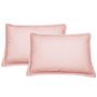 Voir la diapositive 2 : Sensei Maison Lot de 2 taies d'oreiller en percale lavée HOME WASHED