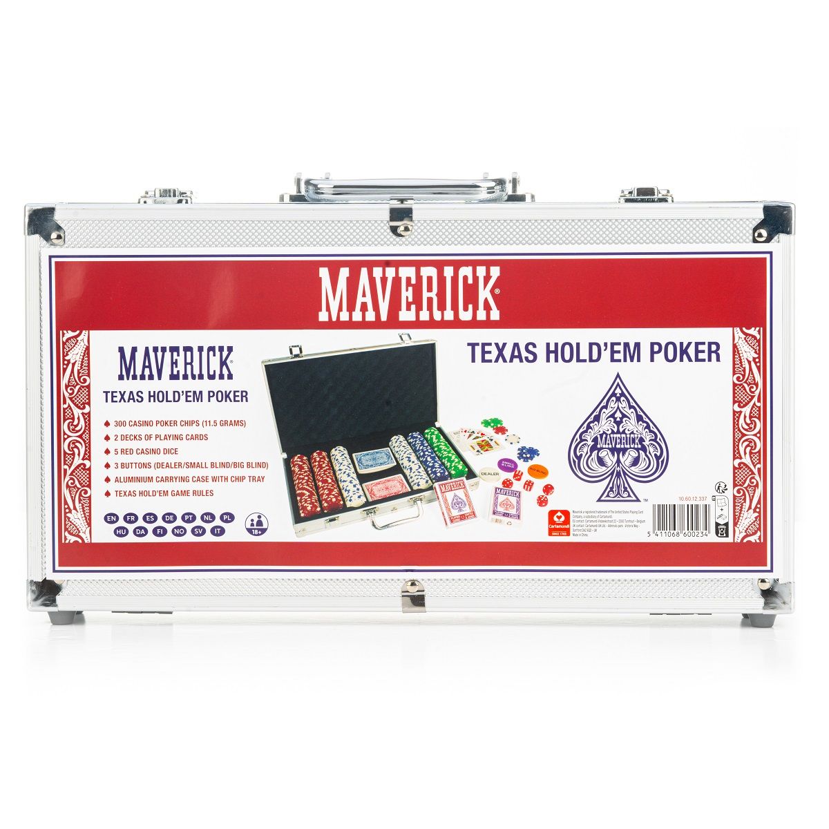 CARTAMUNDI Poker mallette Maverick 300 jetons 