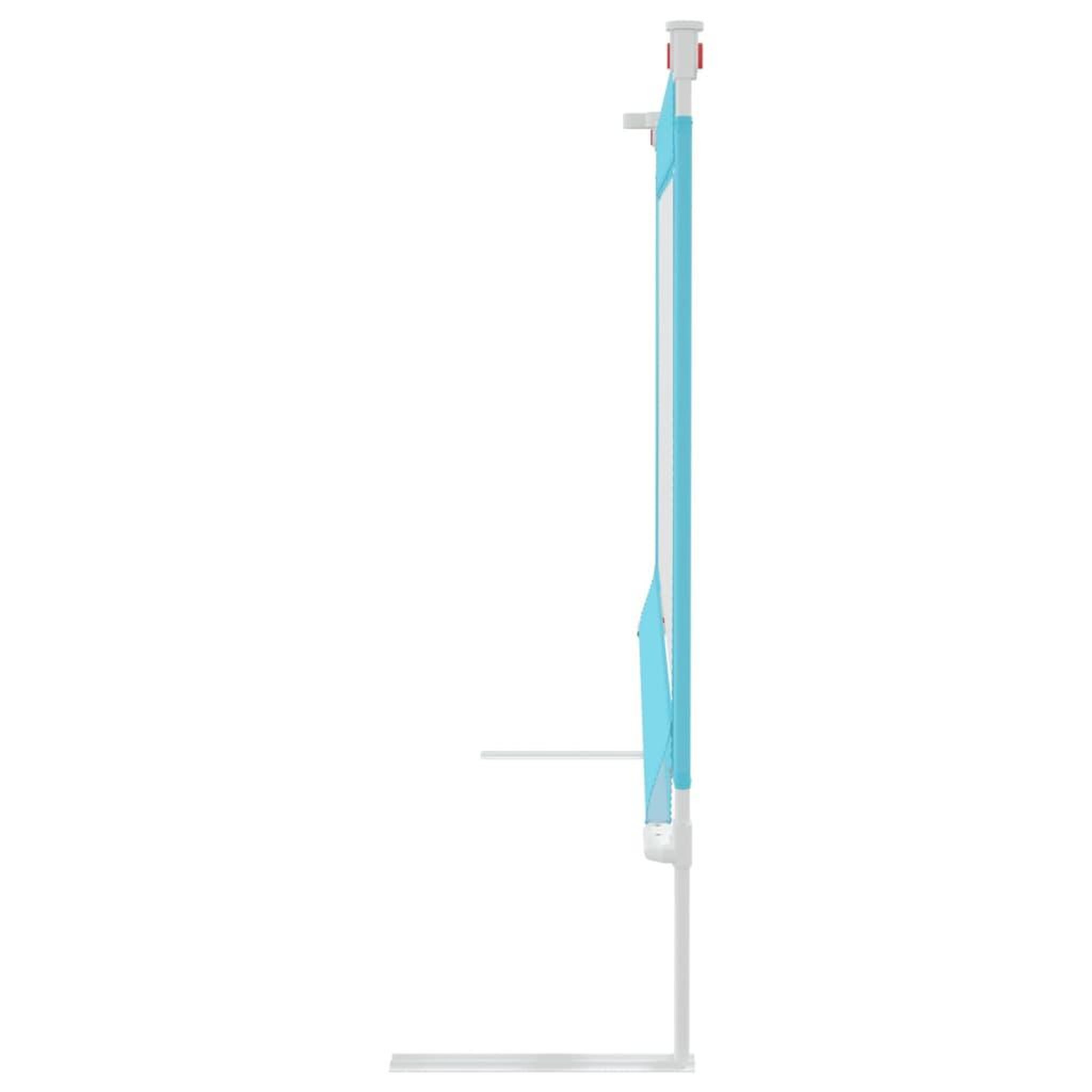 Voir la diapositive 5 : VIDAXL Barriere de securite de lit d'enfant Bleu 120x25 cm Tissu