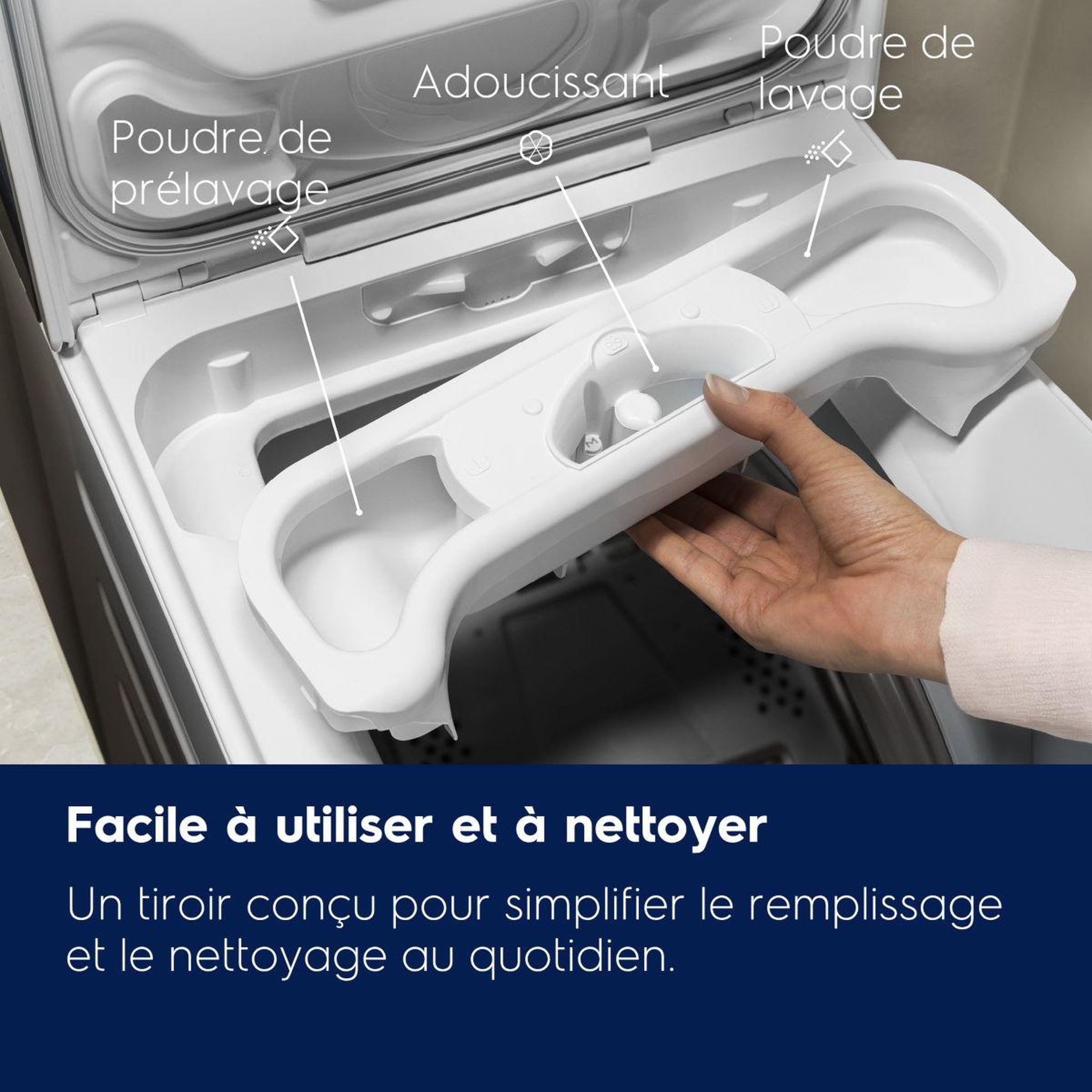 Voir la diapositive 5 : ELECTROLUX Lave linge top ew6te612ba - 6 kg - 1200 tr/min - classe a - moteur induction
