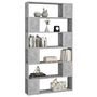 Voir la diapositive 4 : VIDAXL Bibliotheque/Separateur de piece Gris beton 100x24x188 cm