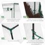 Voir la diapositive 5 : OUTSUNNY Serre de Jardin serre à tomates 1L x 0,5l x 1,5H m porte zippée déroulante acier thermolaqué PVC haute densité 140 g/m² anti-UV