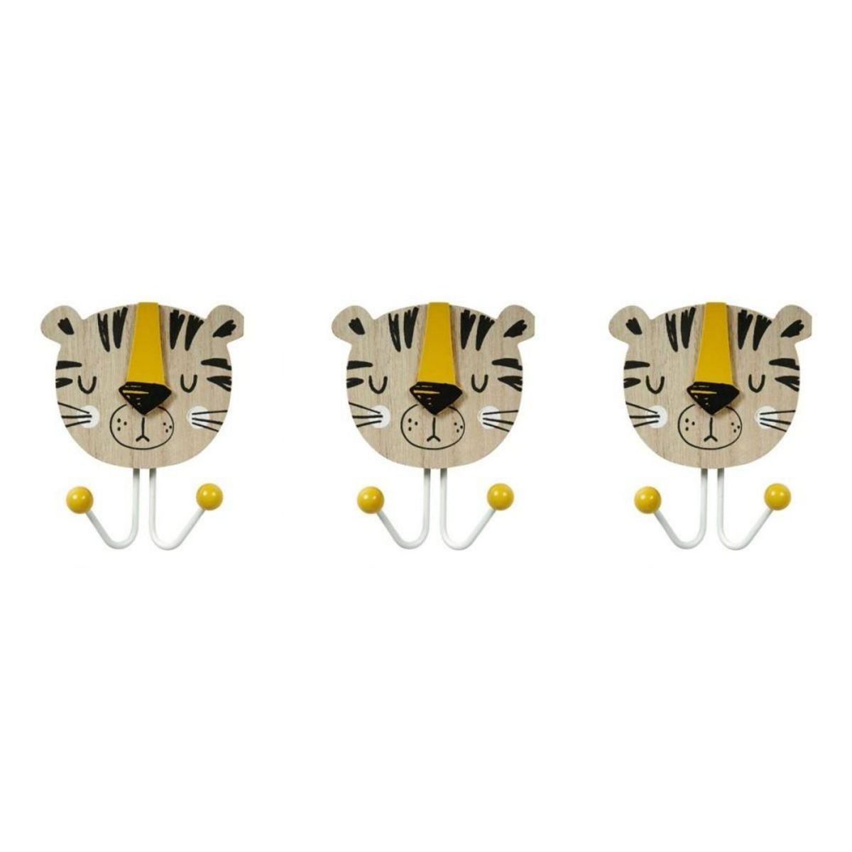  Lot de 3 patères Tigre