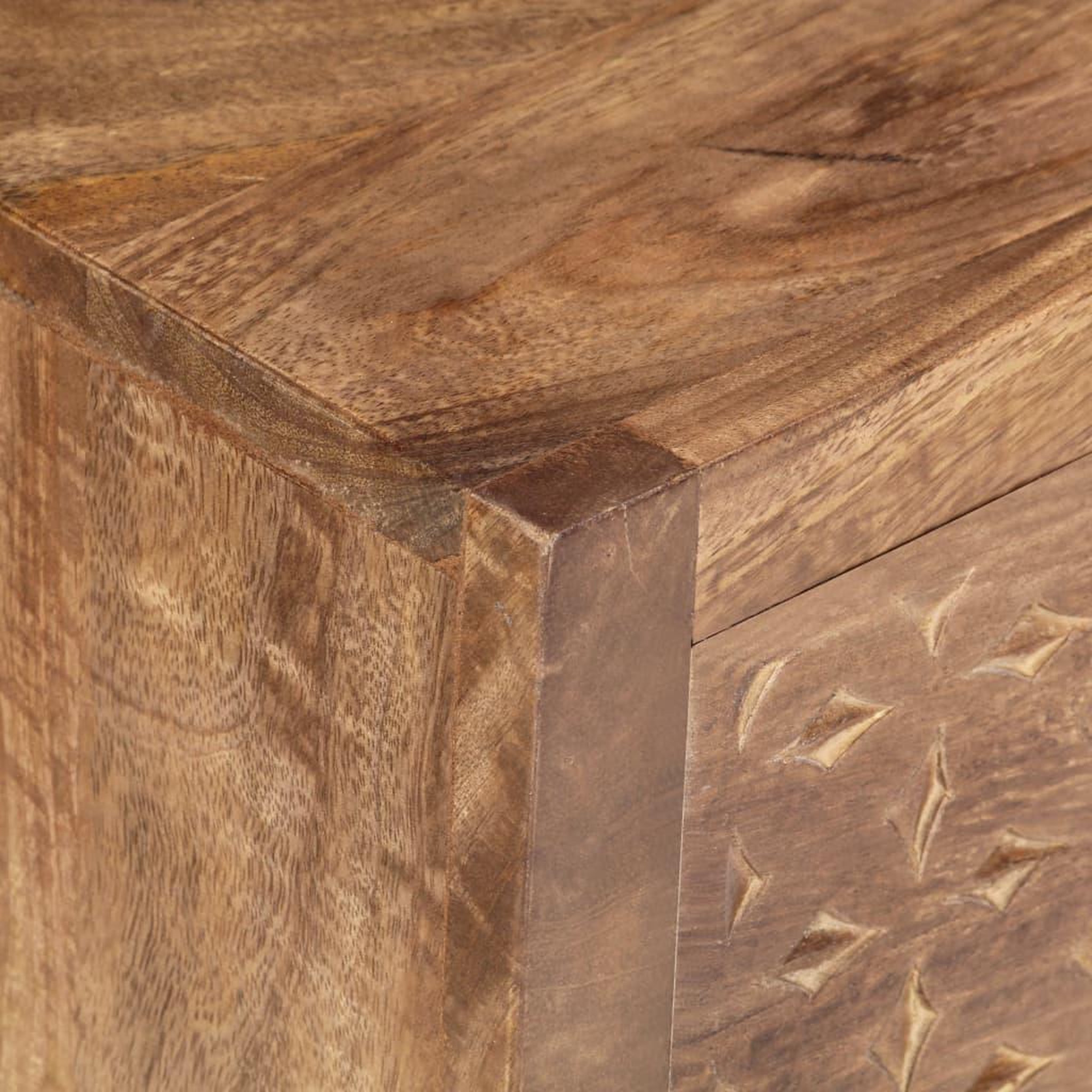 Voir la diapositive 4 : VIDAXL Table de chevet 40 x 30 x 50 cm Bois de manguier massif