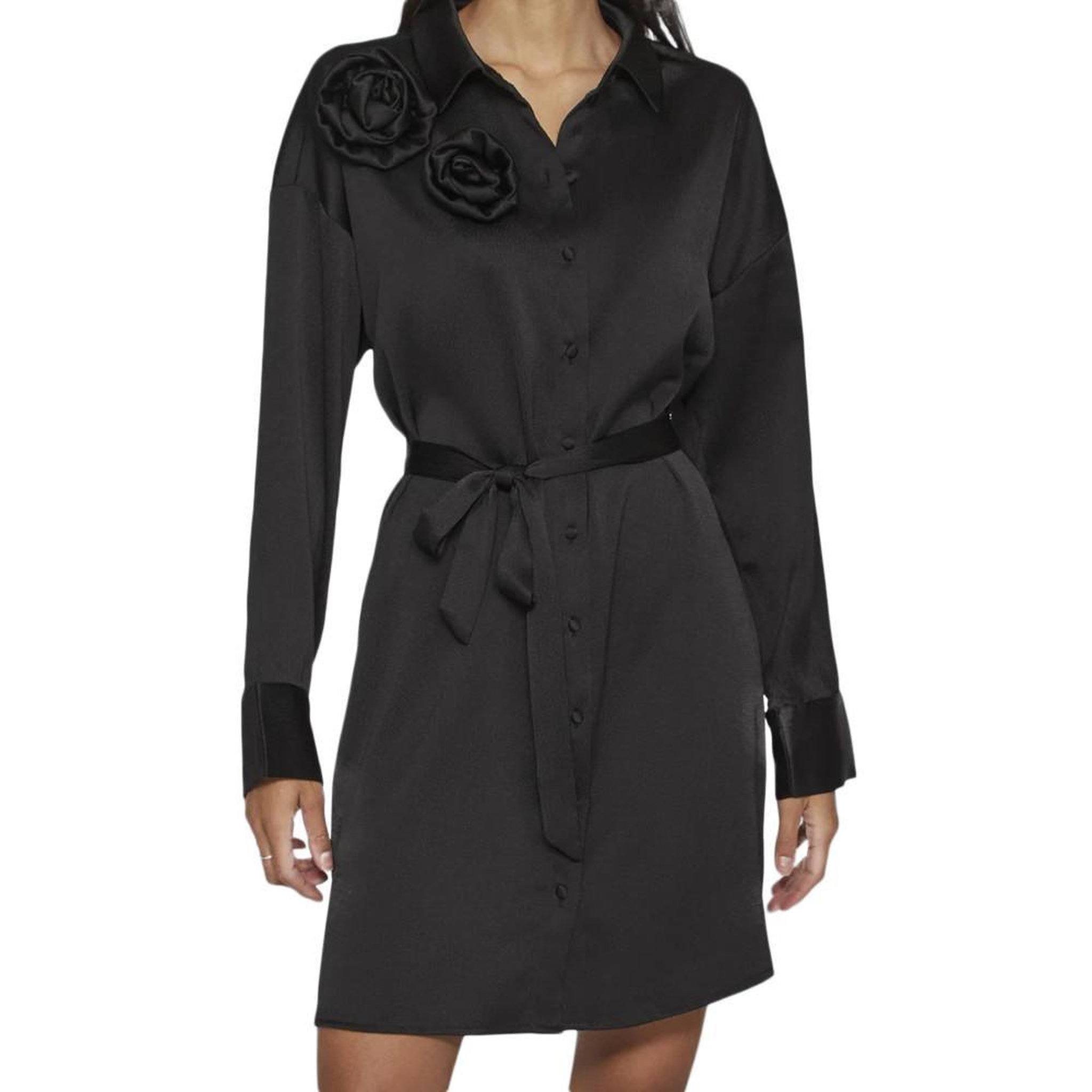 Vila Robe Noir Femme Vila Vimedina Rose. Coloris disponibles : Noir