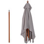Voir la diapositive 4 : OUTSUNNY Parasol rectangulaire inclinable bois polyester haute densité 2L x 1,5l x 2,3H m gris clair